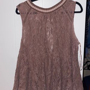 Free people crocheted shirt